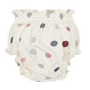 Polka dot diaper cover - new! - baby girl diaper cover - cream ruffled bloomers
